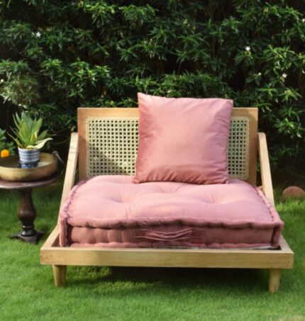 Mid Century Loveseat Sofa, Single seat and Cushion