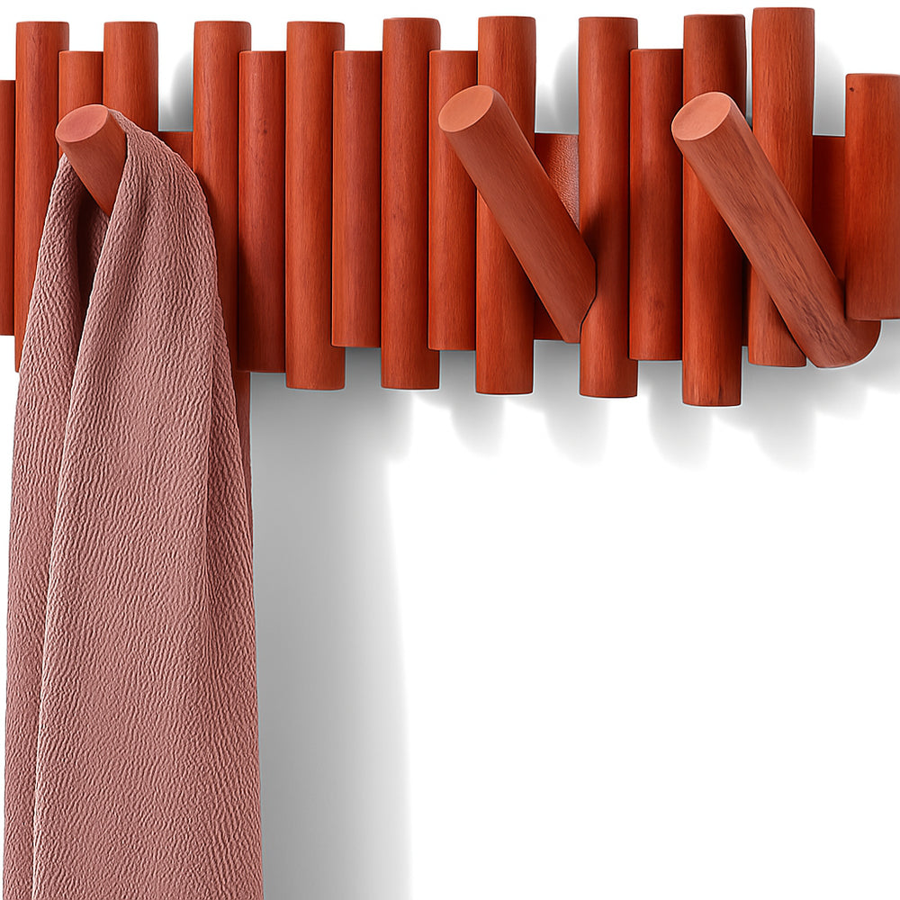 Round Wall Mount Wooden Hanger